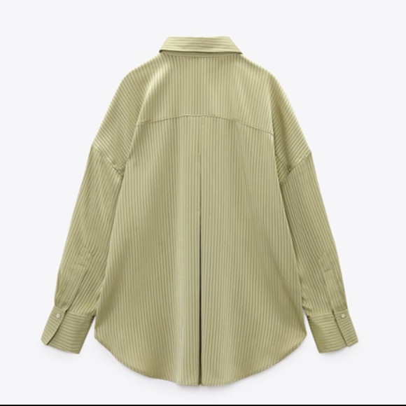 STRIPED SATIN SHIRT - Picture 7 of 7